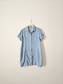 Vintage Denim Mini Dress (XL)