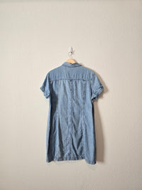 Vintage Denim Mini Dress (XL)