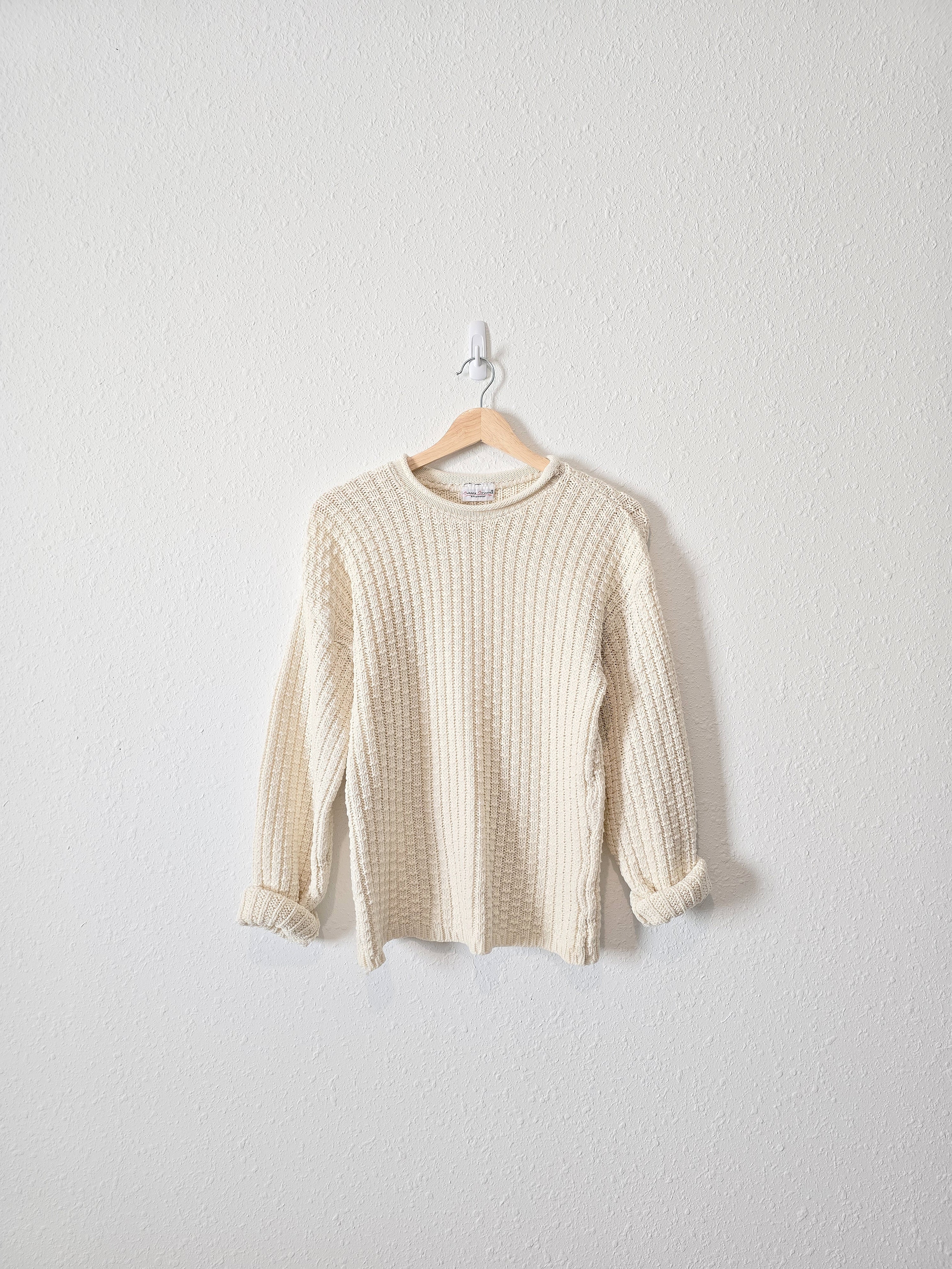 Vintage Chunky Textured Sweater (S)