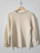 Vintage Chunky Textured Sweater (S)