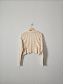 Cable Knit Cropped Sweater (S)