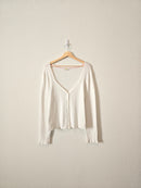 Boden White Ribbed Cardigan (20/22)