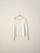 Boden White Ribbed Cardigan (20/22)