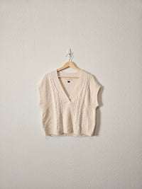 Cable Knit Sweater Vest (M)