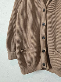 Lands End Button Up Ribbed Sweater (3X)