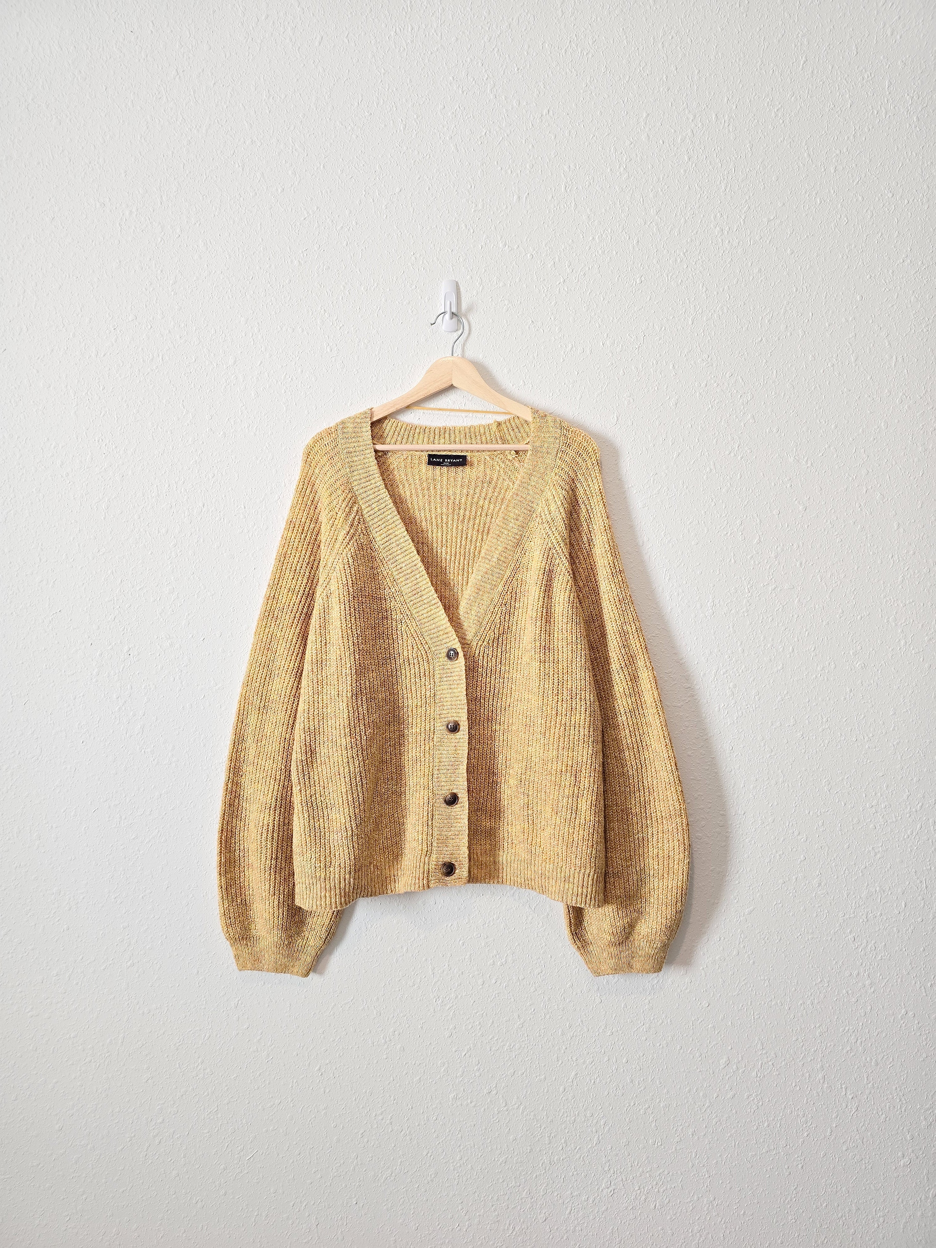 Mustard Puff Sleeve Sweater (26/28)