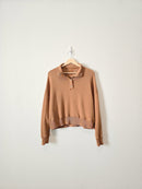 Brown Henley Sweatshirt (M)