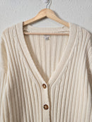 Chunky Knit Ribbed Sweater (S)