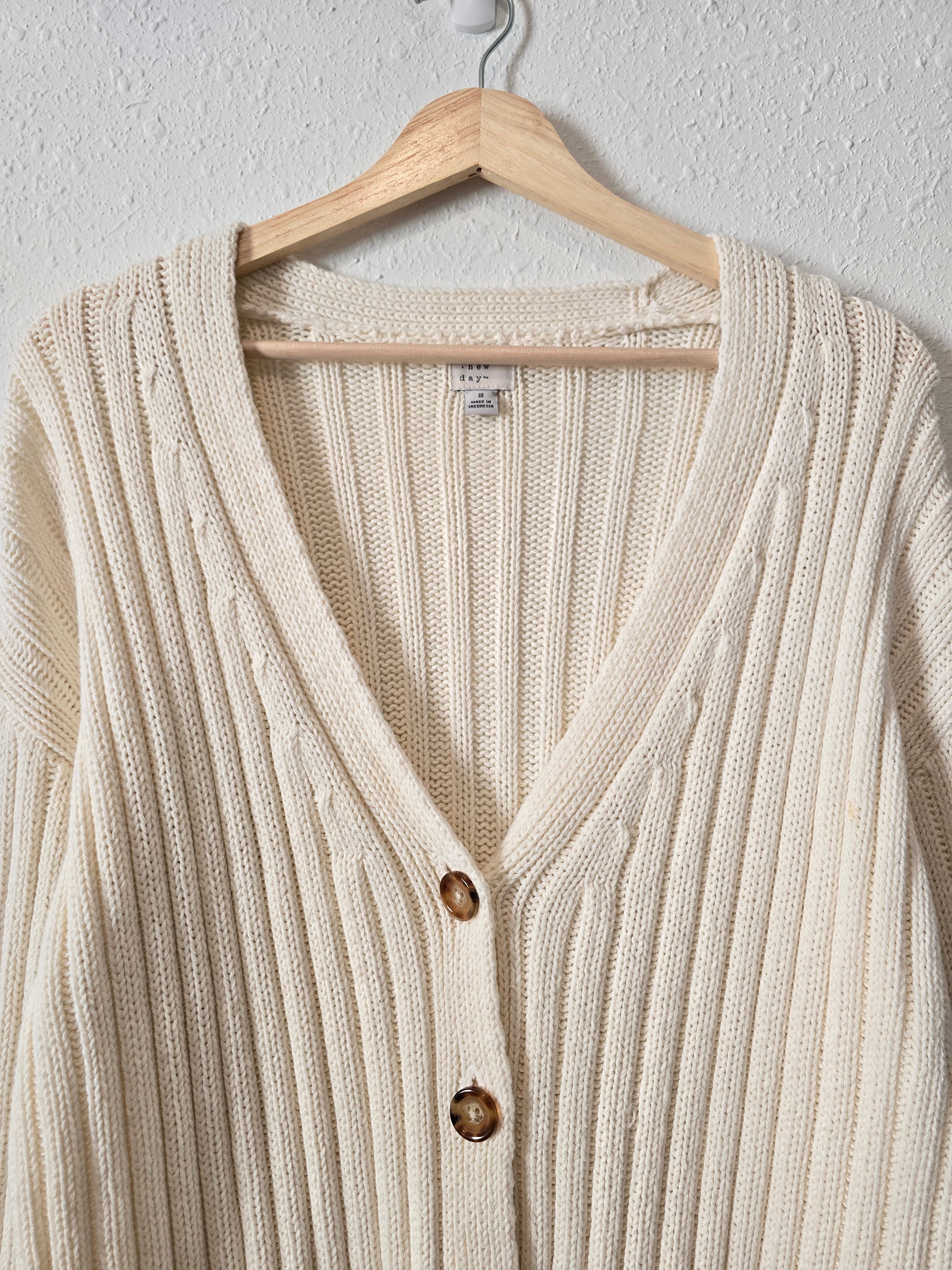 Chunky Knit Ribbed Sweater (S)