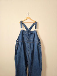 Relaxed Heart Denim Overalls (5X)