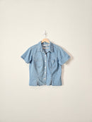 Vintage Denim Button Up Top (M/L)