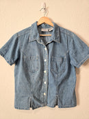 Vintage Denim Button Up Top (M/L)