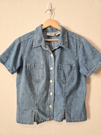 Vintage Denim Button Up Top (M/L)