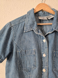 Vintage Denim Button Up Top (M/L)