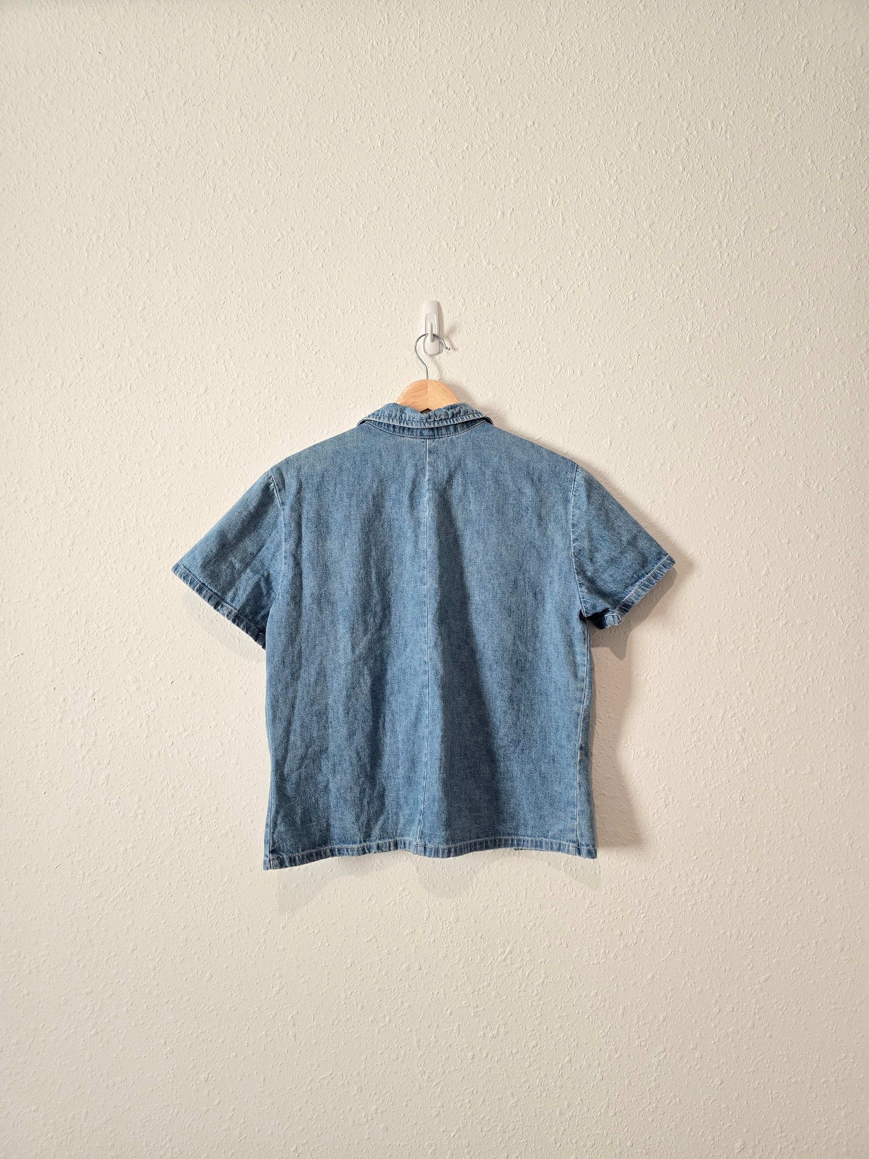 Vintage Denim Button Up Top (M/L)