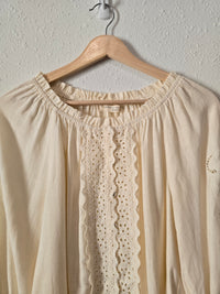 Boutique Floral Eyelet Top (S)