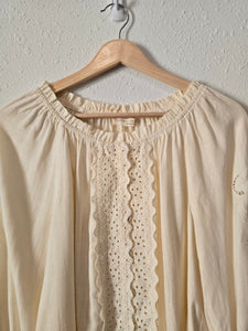 Boutique Floral Eyelet Top (S)