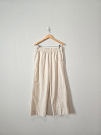 NEW J.Crew Ecru Wide Leg Pants (M)