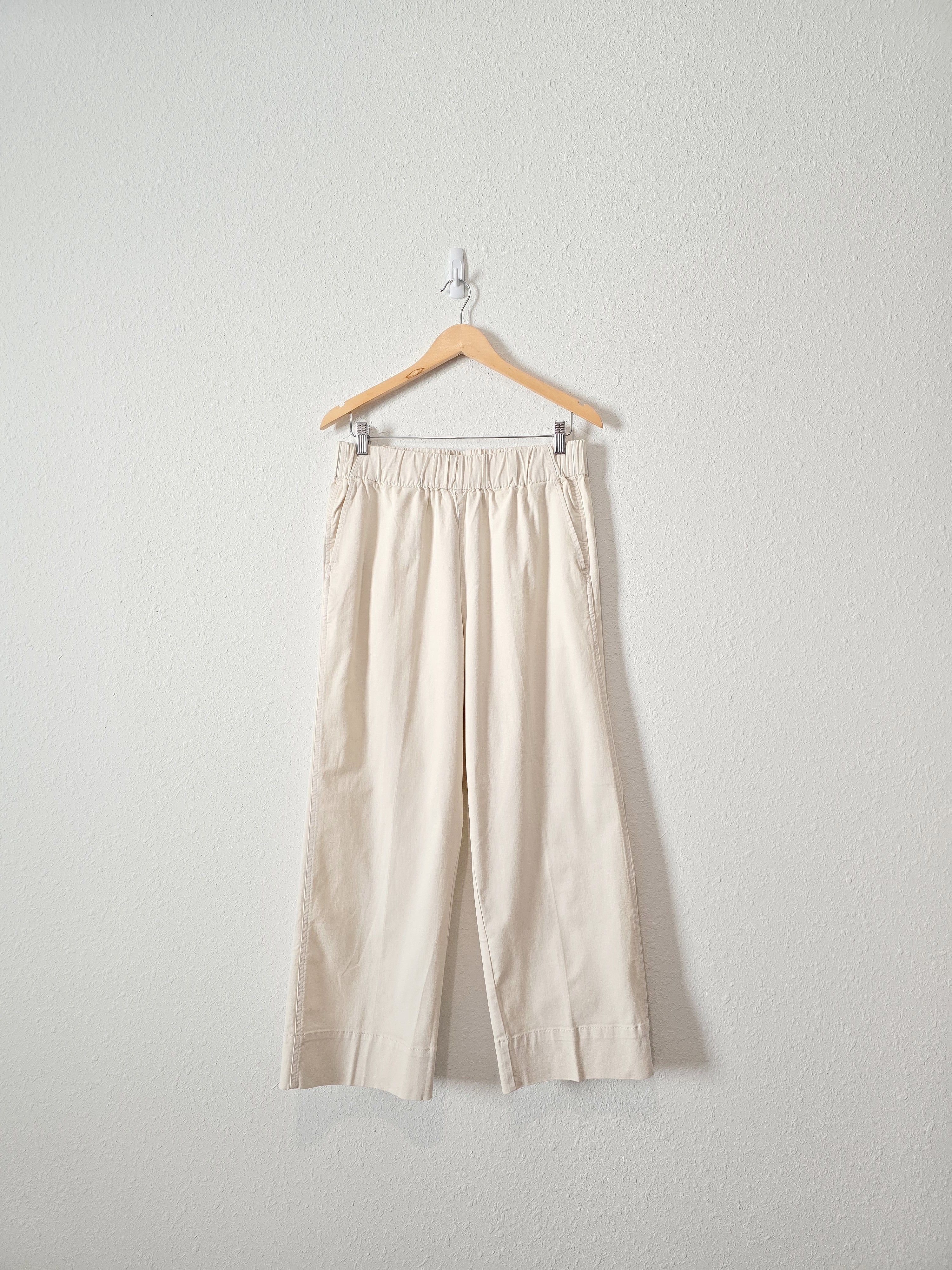 NEW J.Crew Ecru Wide Leg Pants (M)