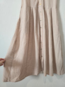 Neutral Gingham Maxi Dress (M/L)