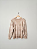 Loft Checkered Henley Sweater (XL)