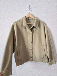 Sage Button Up Shacket (XL)