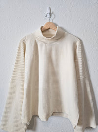 Madewell Cord Mockneck Top (L)