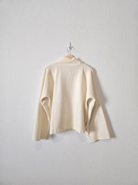 Madewell Cord Mockneck Top (L)