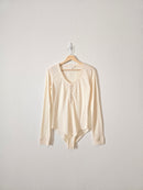 Bohme Cream Henley Bodysuit (L)