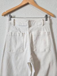 Zara White Wide Leg Jeans (6)