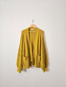 Madewell Mustard Bobble Cardigan (2X/3X)