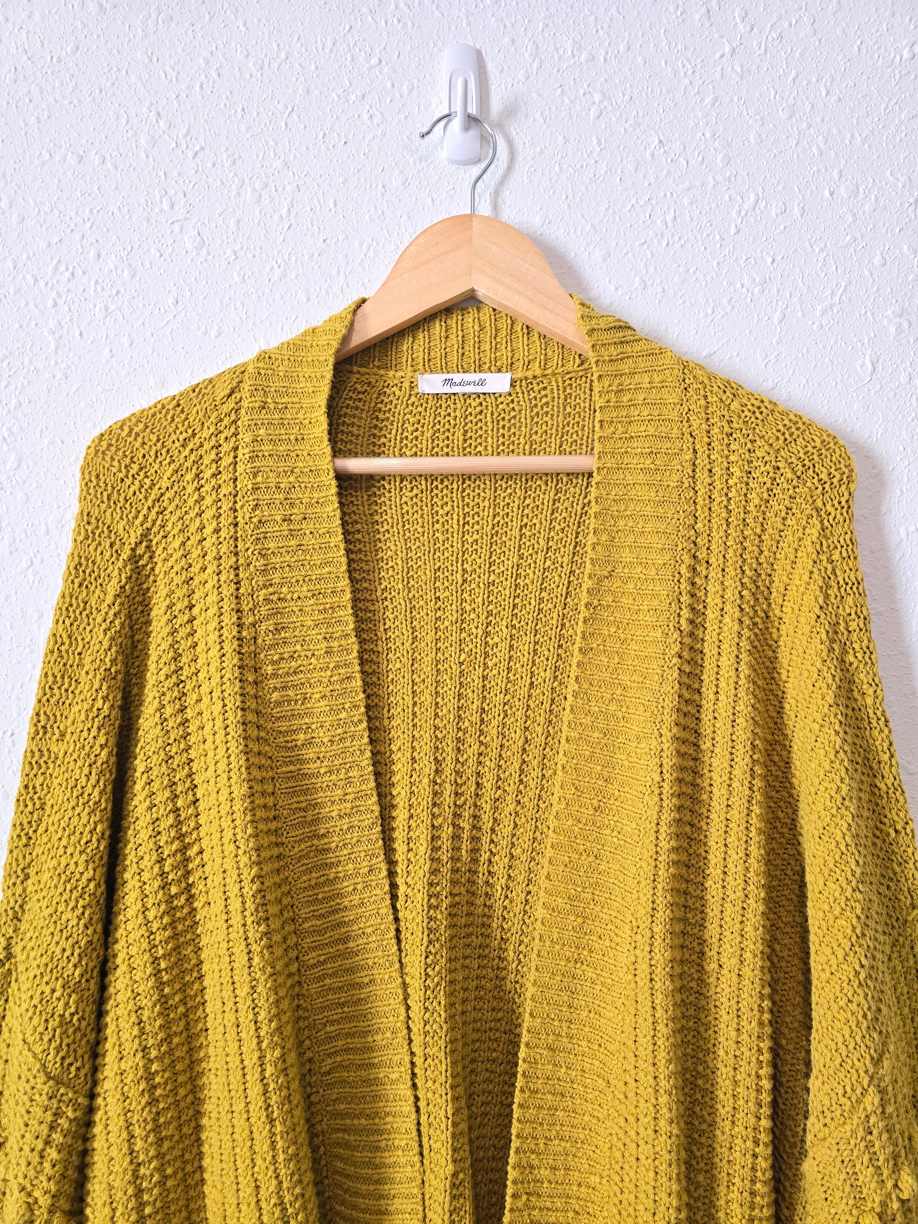 Madewell Mustard Bobble Cardigan (2X/3X)