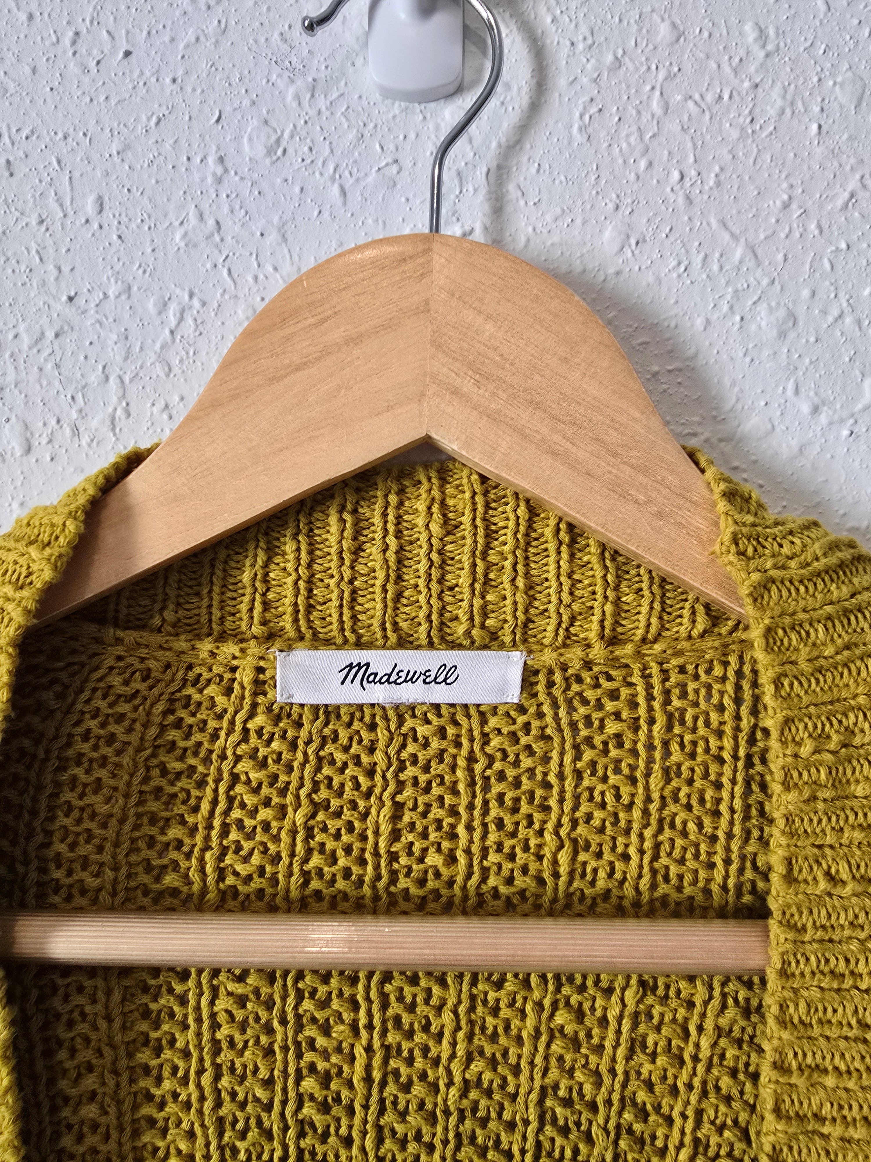 Madewell Mustard Bobble Cardigan (2X/3X)