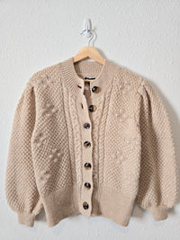 NEW Textured Puff Sleeve Sweater (S)