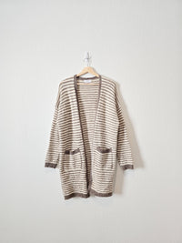 Carly Jean Cozy Striped Cardigan (S/M)