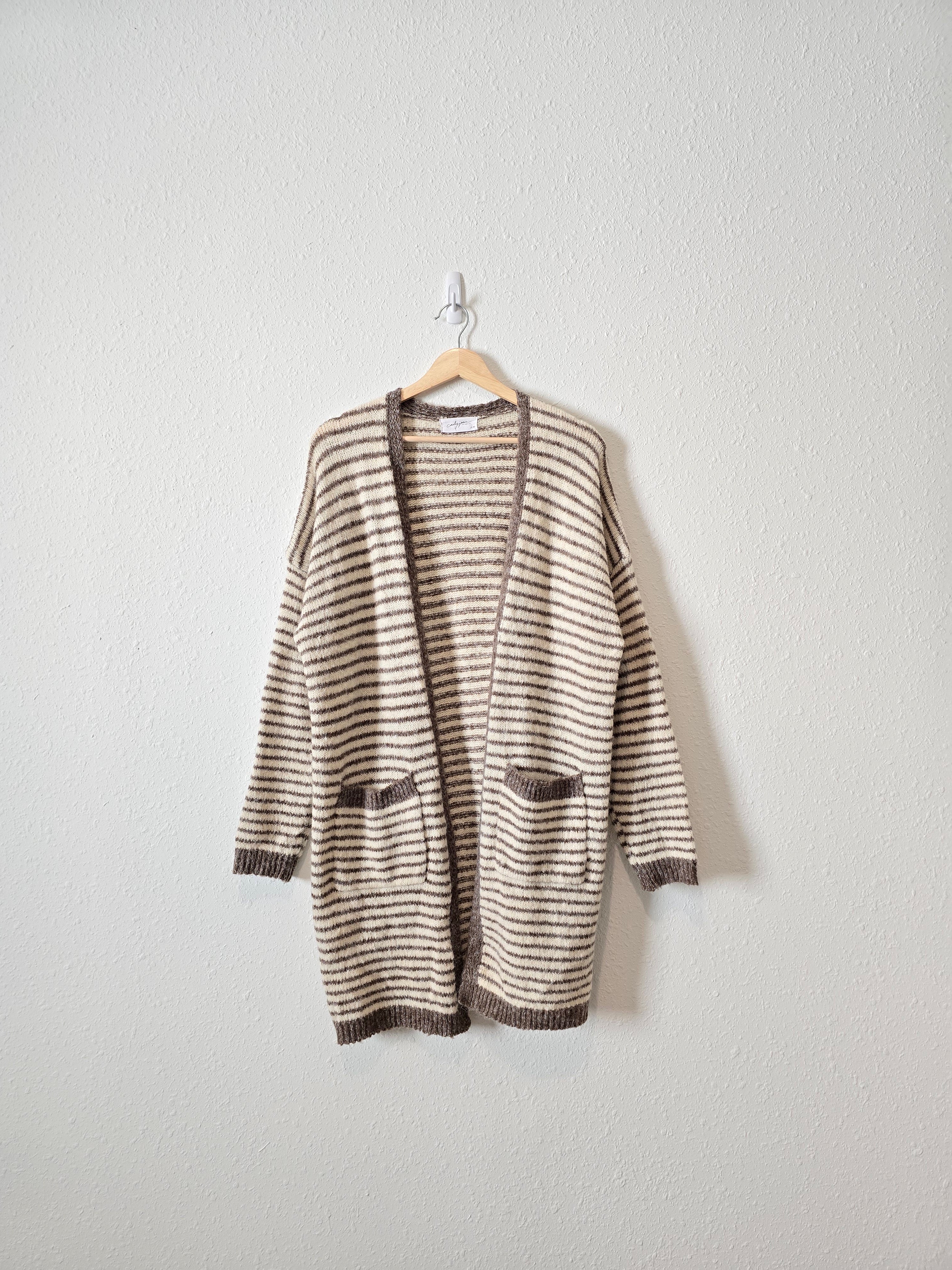 Carly Jean Cozy Striped Cardigan (S/M)