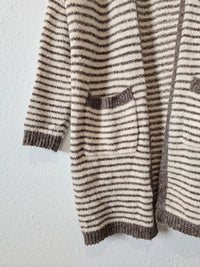 Carly Jean Cozy Striped Cardigan (S/M)