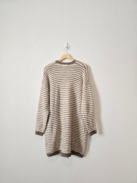 Carly Jean Cozy Striped Cardigan (S/M)