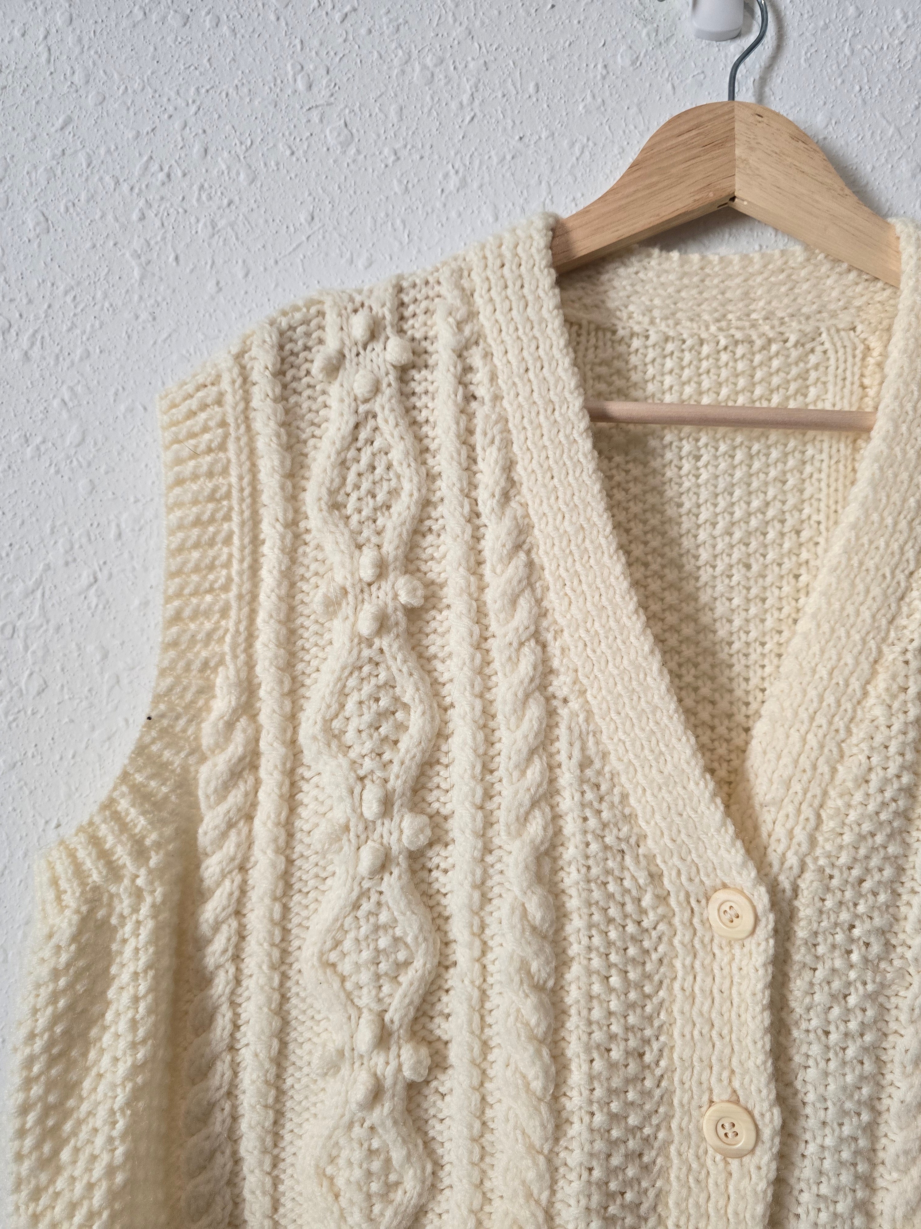 Chunky Cable Knit Sweater Vest (S-XL)