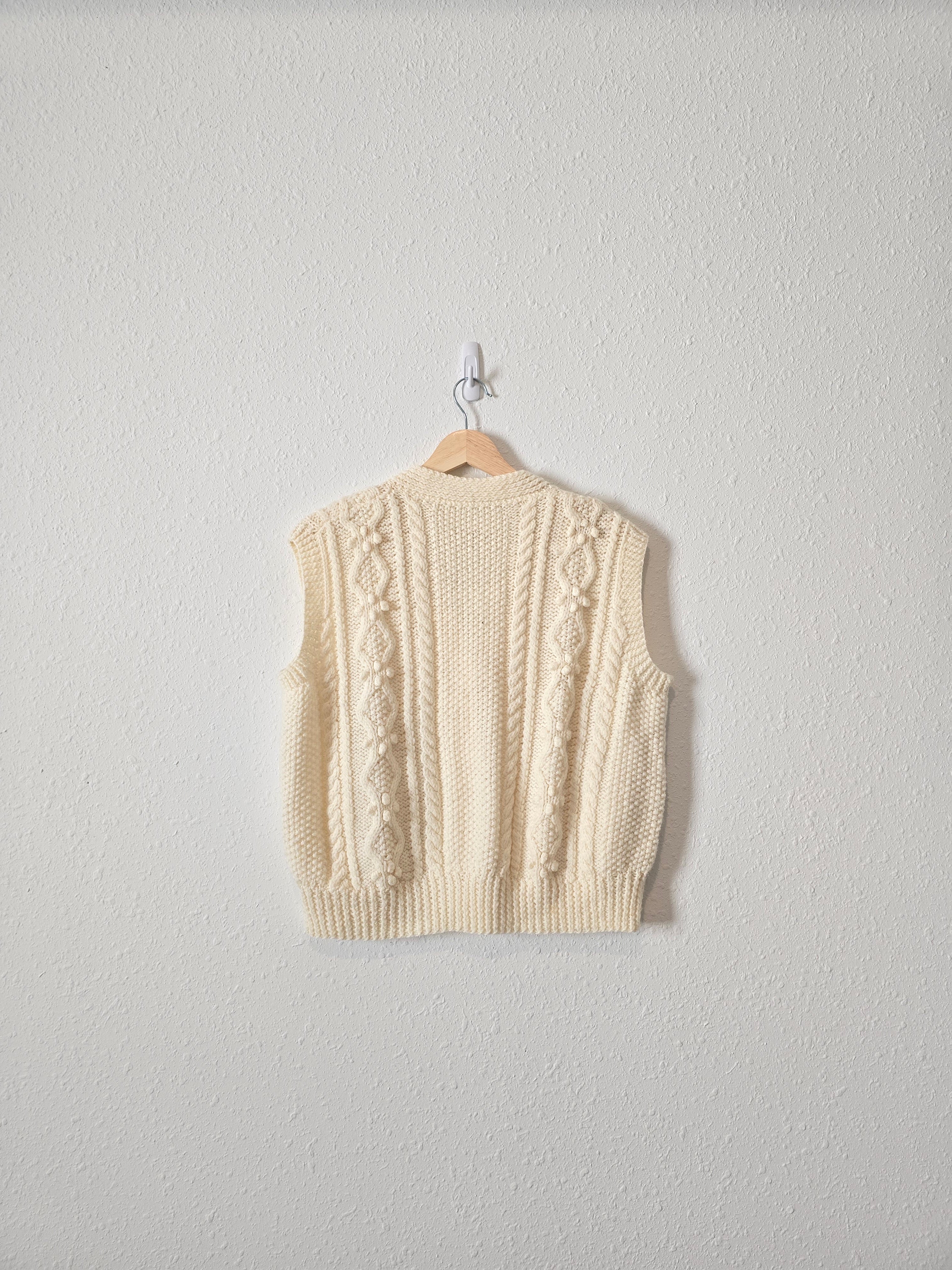 Chunky Cable Knit Sweater Vest (S-XL)