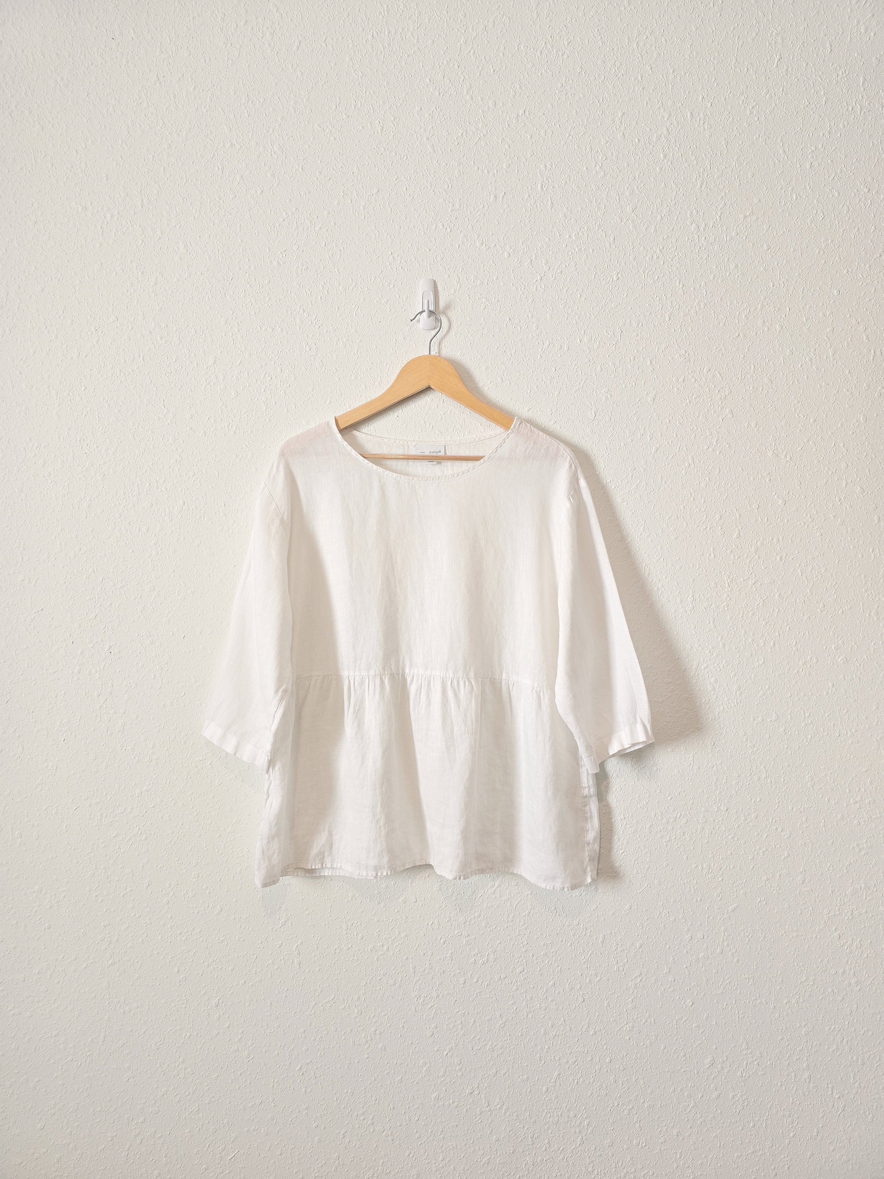 White Linen Babydoll Top (MP)