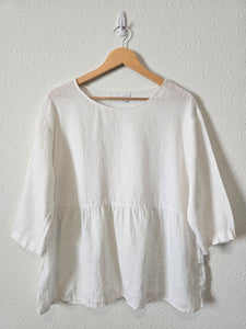 White Linen Babydoll Top (MP)