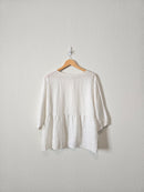 White Linen Babydoll Top (MP)