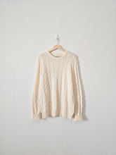 Load image into Gallery viewer, Cable Knit Cotton Sweater (L)
