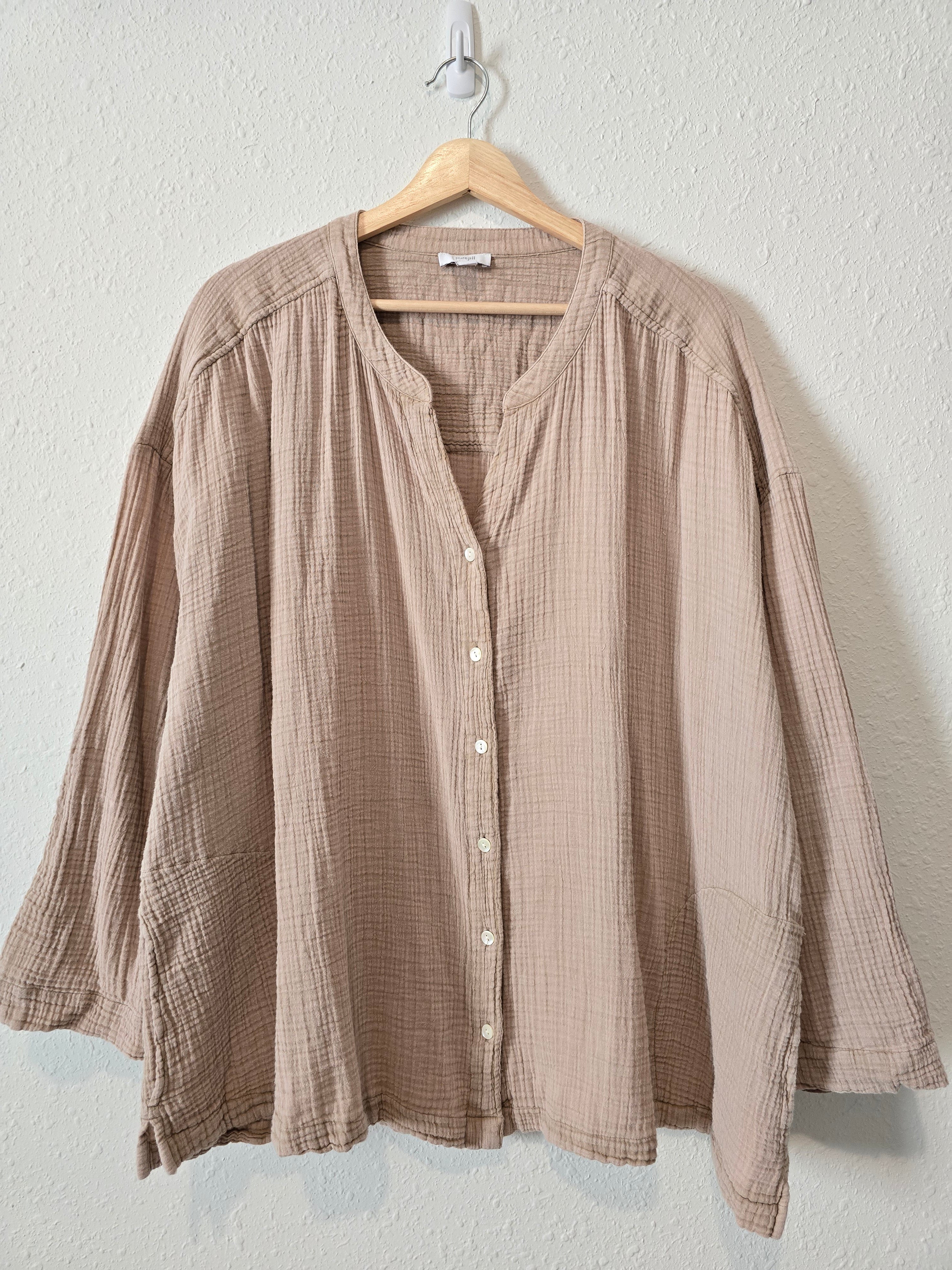 Cotton Gauze Button Up (XL)