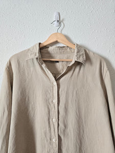 Quince Linen Button Up Shirt (L)