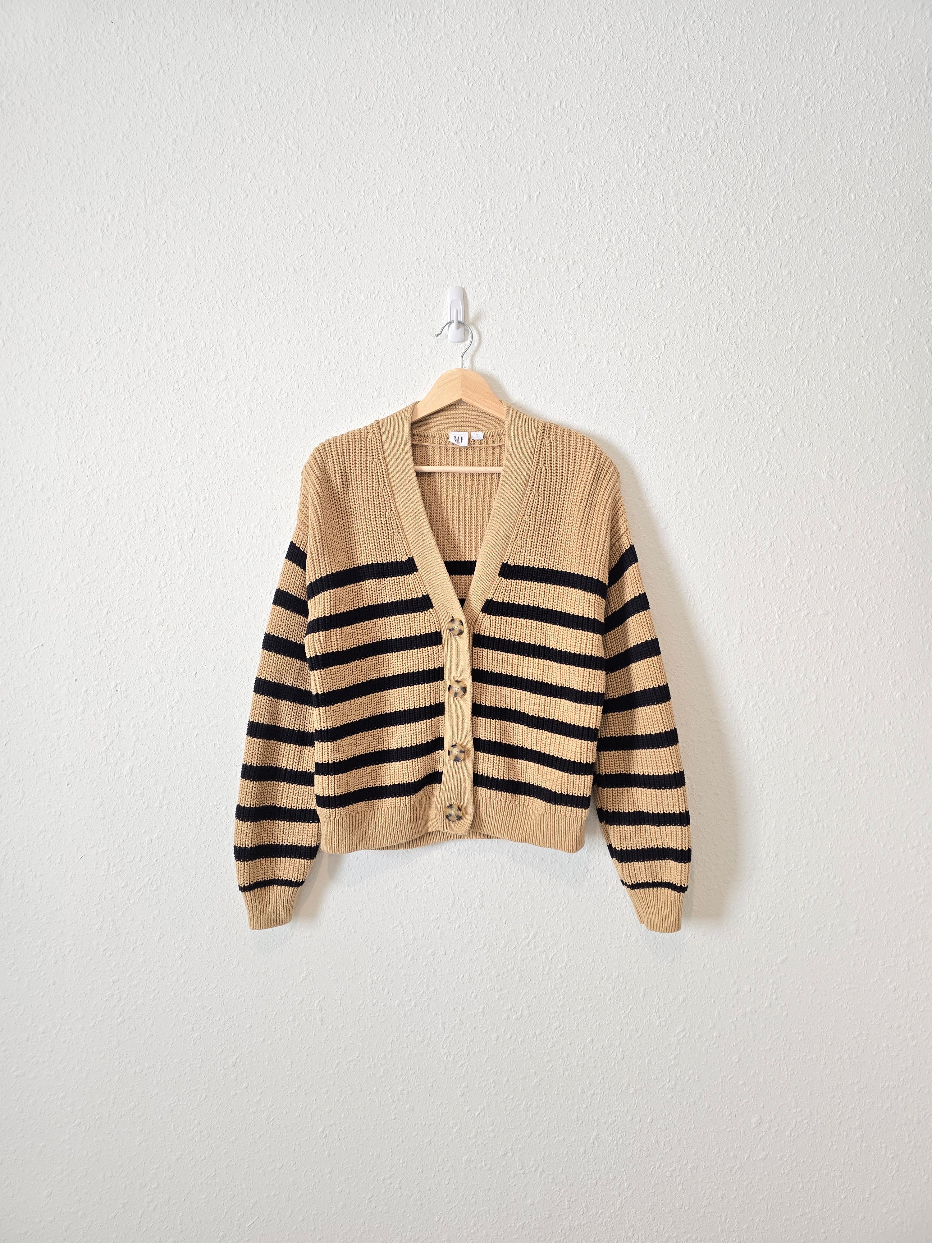 Gap Striped V Neck Cardigan (M)