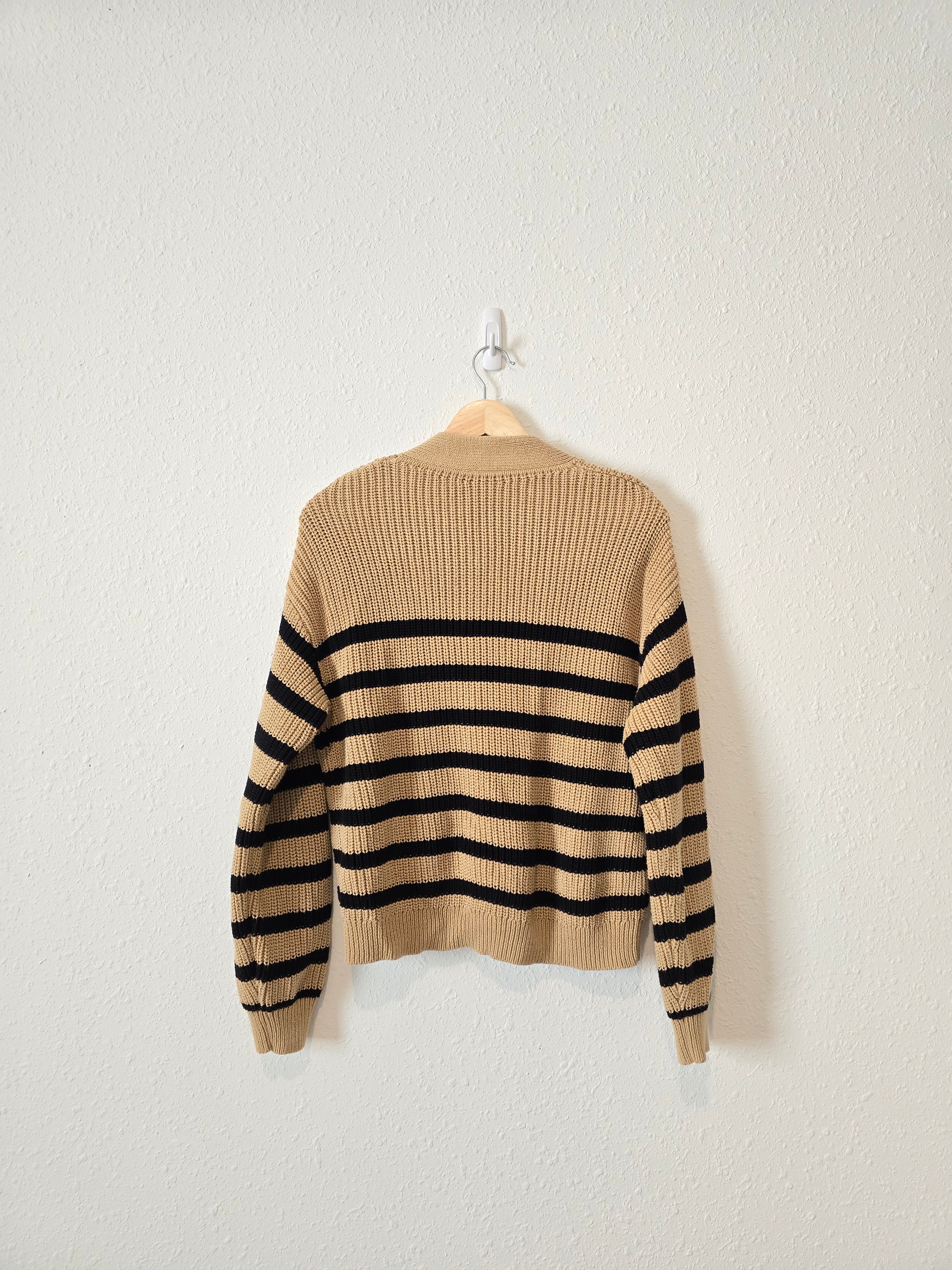 Gap Striped V Neck Cardigan (M)