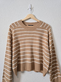 Striped Boxy Knit Sweater (S)