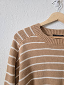 Striped Boxy Knit Sweater (S)